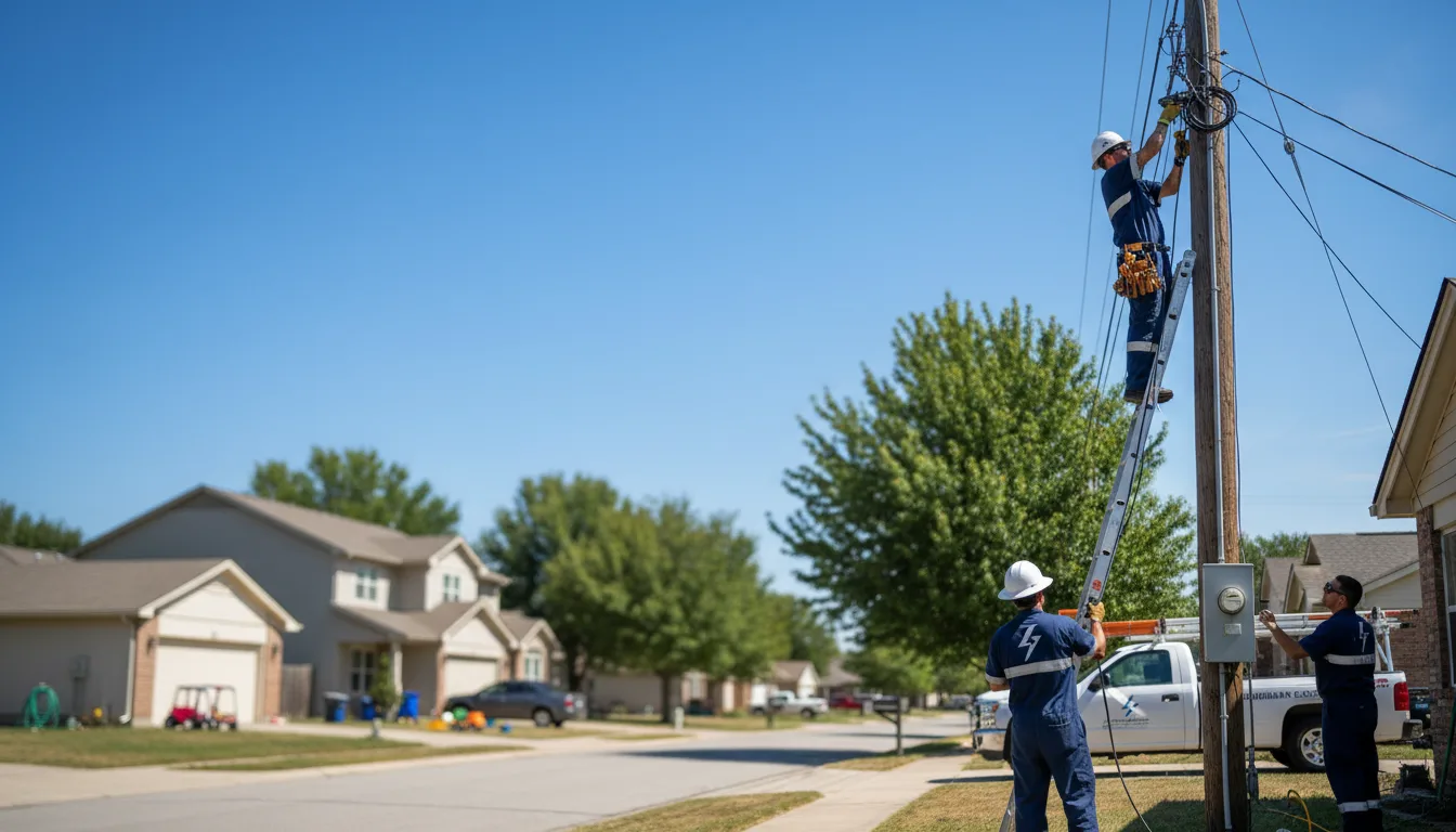 Residential electrician providing installation services in Friona, TX